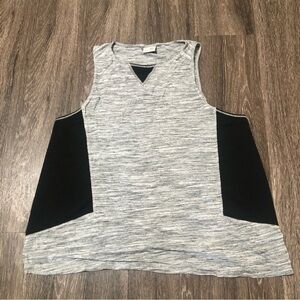 Champion Duo Dry Gray Heathered Black Side Panel Athletic Tank Top - Size M